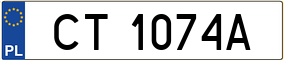 Truck License Plate